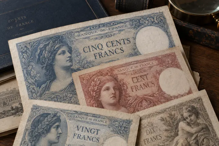 Collection de billets de banque français historiques